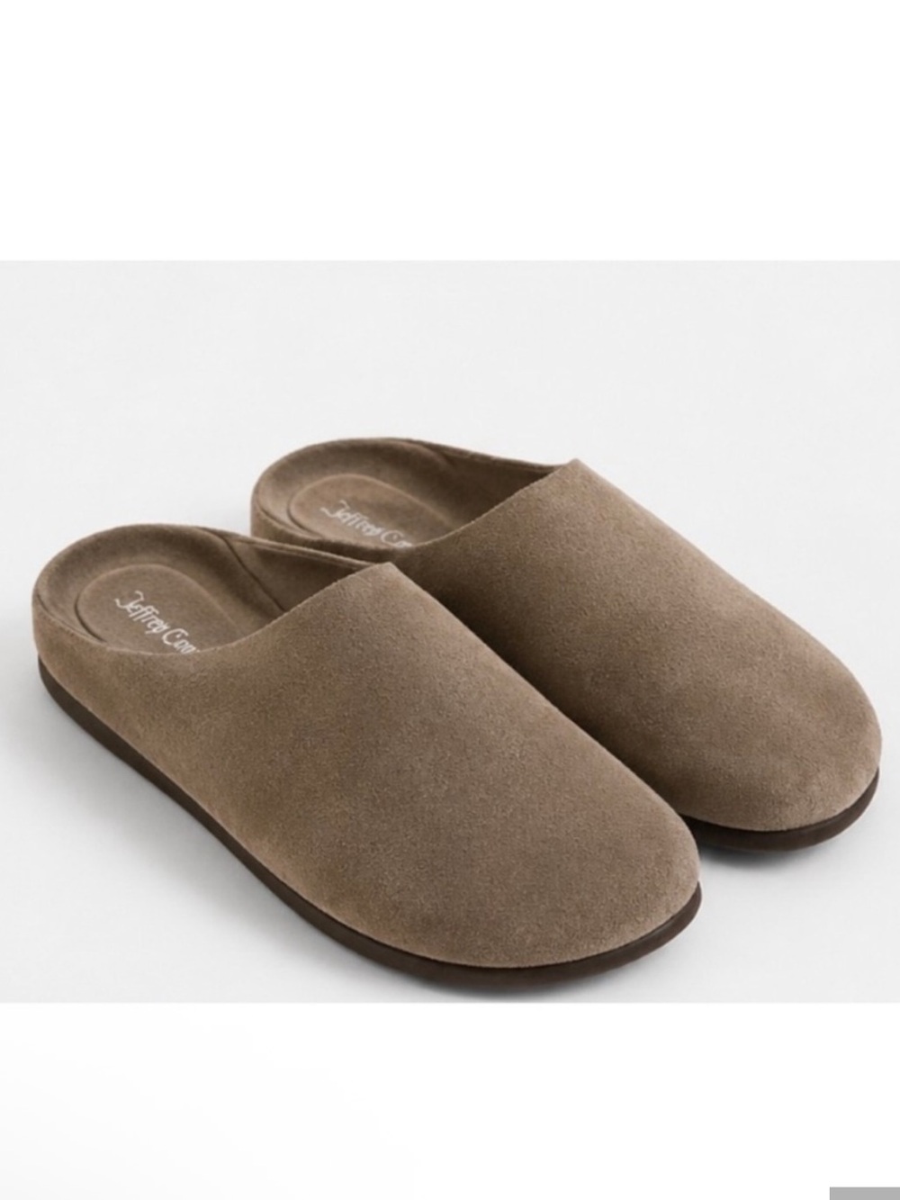 Jeffrey Campbell Taupe Suede Slip-On Loafers